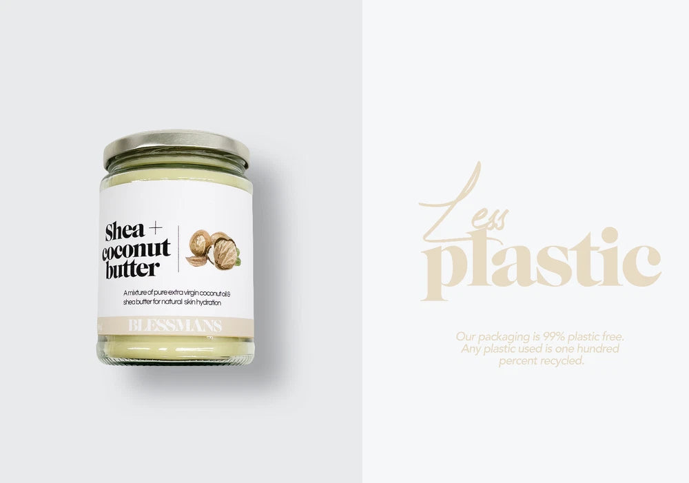 Organic coconut & shea butter dry skin, eczema, chapped skin, deep condtioner