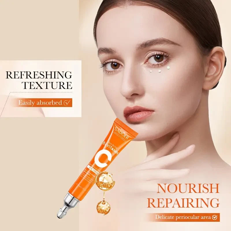 Vitamin C Eye Cream Remove Wrinkle Bags Dark Circles Lift Brightening Anti Aging
