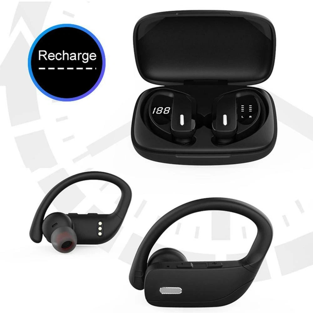 Wireless Bluetooth Earphones Sports Headphones Ear Hook Running Earbuds Headset