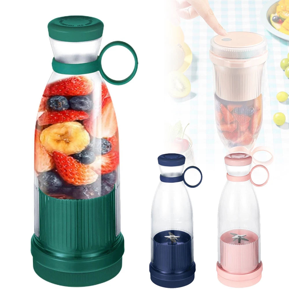 Portable Blender Bottle USB Rechargeable Mini Electric Travel Juicer Fruit Mixer