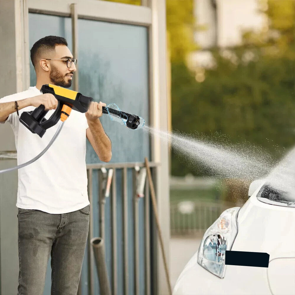 Portable Cordless Car High Pressure Washer Jet Water Wash Cleaner Gun+2 Battery