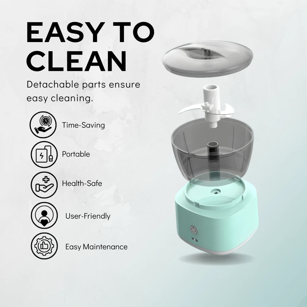 Cordless Mini Food Processor Electric Chopper Vegetable Mincer Mini Blender