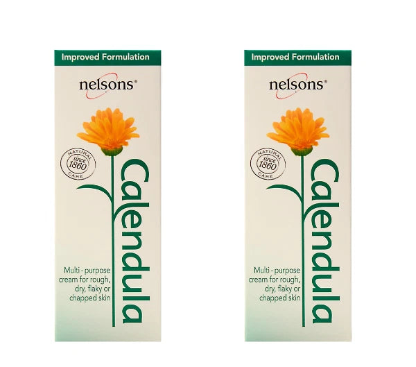 2x Nelsons Calendula Multi-Purpose Cream - For Dry, Rough, Chapped Skin 50ml UK