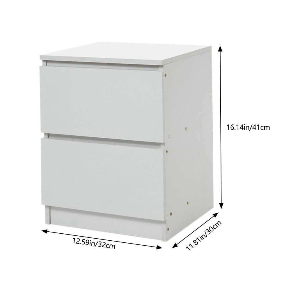 Bedside Table Drawer Cabinet End Side Table Bedroom Furniture Storage Nightstand