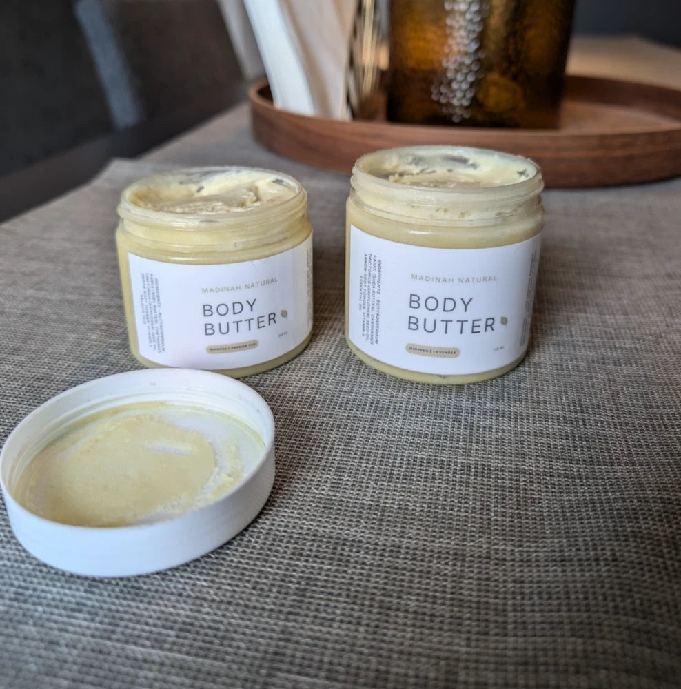 Handmade Whipped Shea Body Butter – Rose Scented 150ml, All-Natural Moisturiser