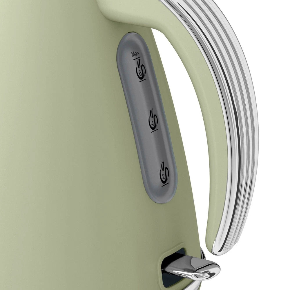 Swan SK19020GN Retro Jug Kettle, Fast Boil, 360 Degree Base, 1.5L, 3KW, Green