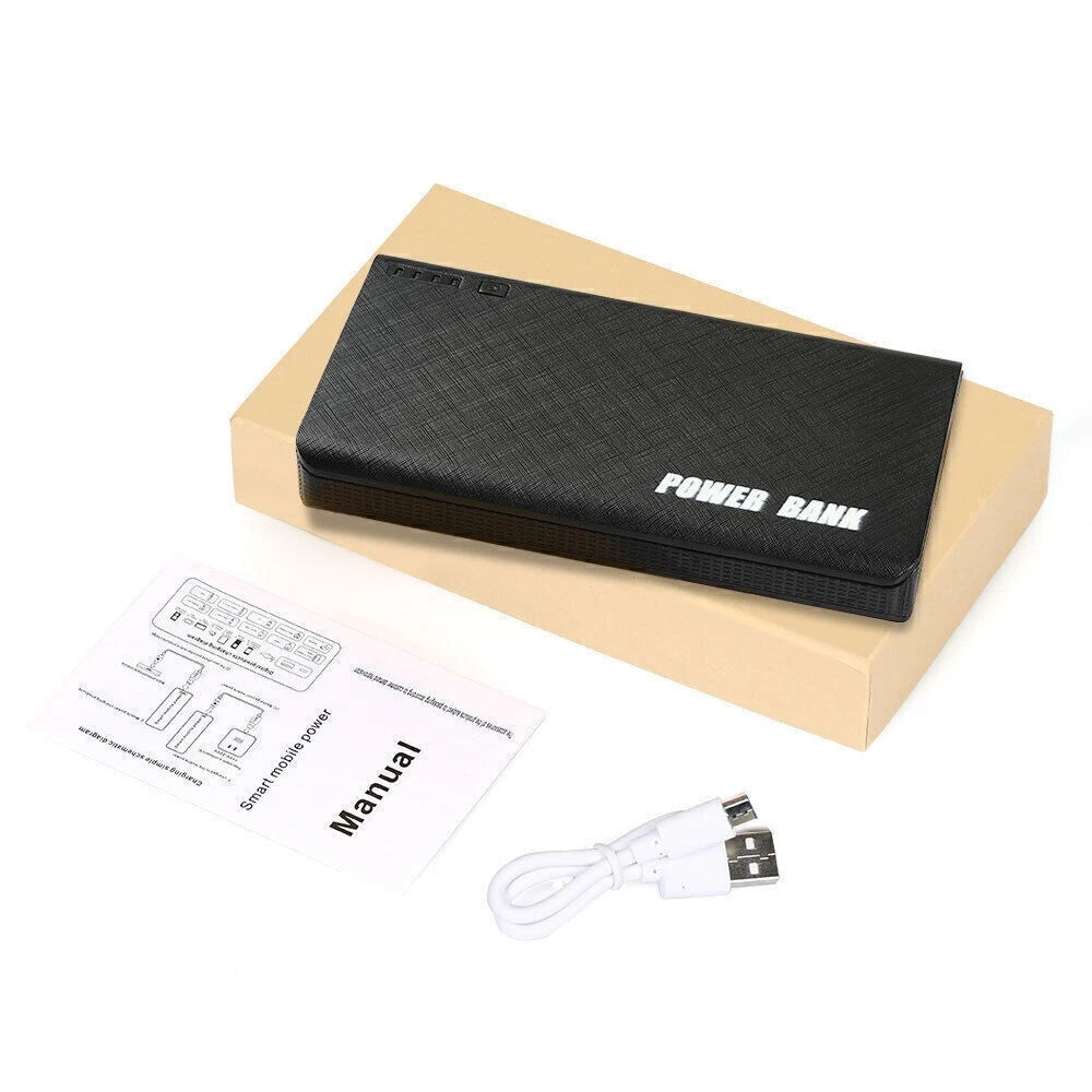 9000000mAh Power Bank Fast Charger Battery Pack Portable 4 USB for Mobile Phone.