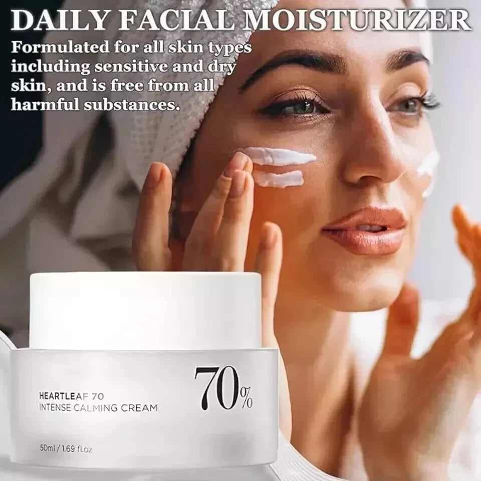 ANUA Heartleaf 70 Intense Calming Cream Skincare Moisturizer 50ml