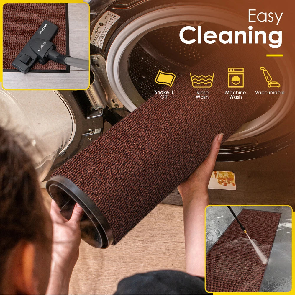 Door Mat Heavy Duty Barrier Rubber Entrance Non-Slip Floor Rugs Kitchen Runner