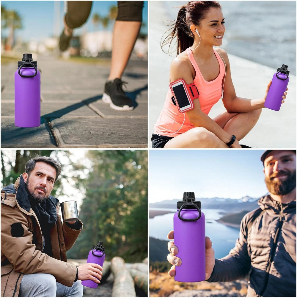 Vacuum Insulated Flask Stainless Steel Water Bottle  Leak-Proof & BPA-Free mug
