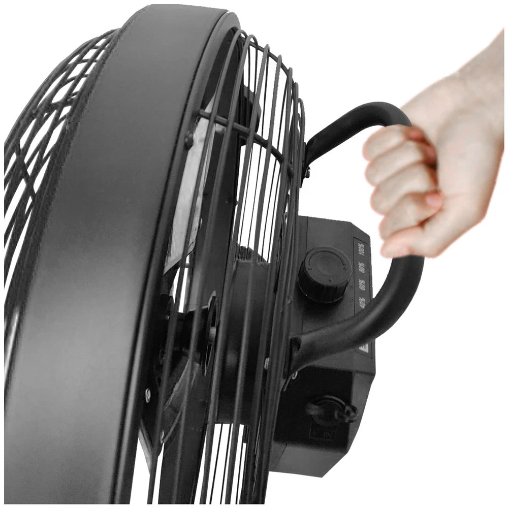 electriQ 12-inch Rechargeable Metal Body Quiet DC Floor Fan - Indoor & Ou ORF12B