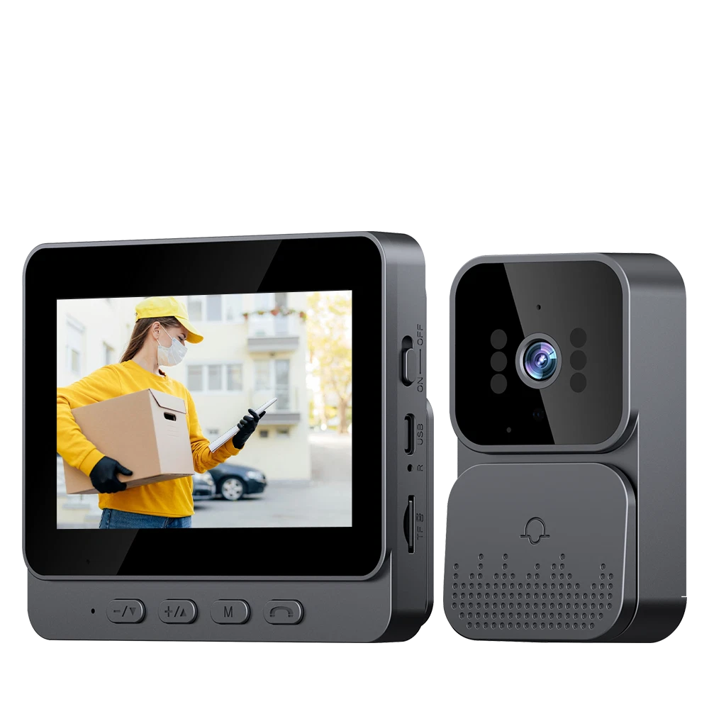 Smart Wireless Video Doorbell Security Streaming Camera Door Bell Intercom HD