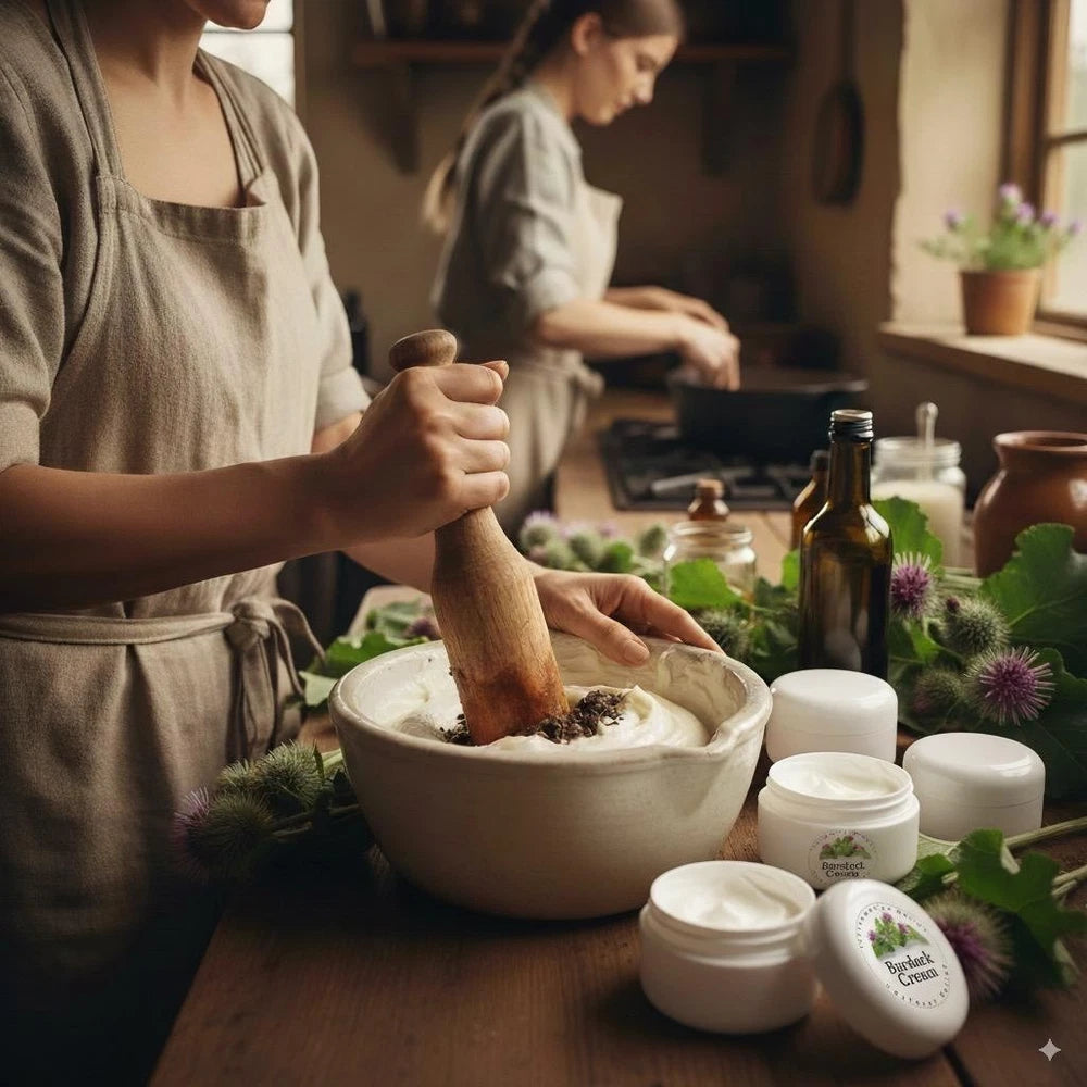 Organic Burdock Root & Leaves Herbal Cream Hayfever Relief & Anti-Inflammatory
