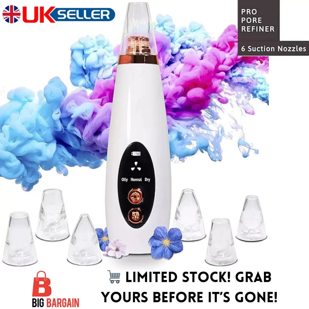 Electric Blackhead Remover Vacuum Facial Pore Cleanser Acne Skin Face Cleanser