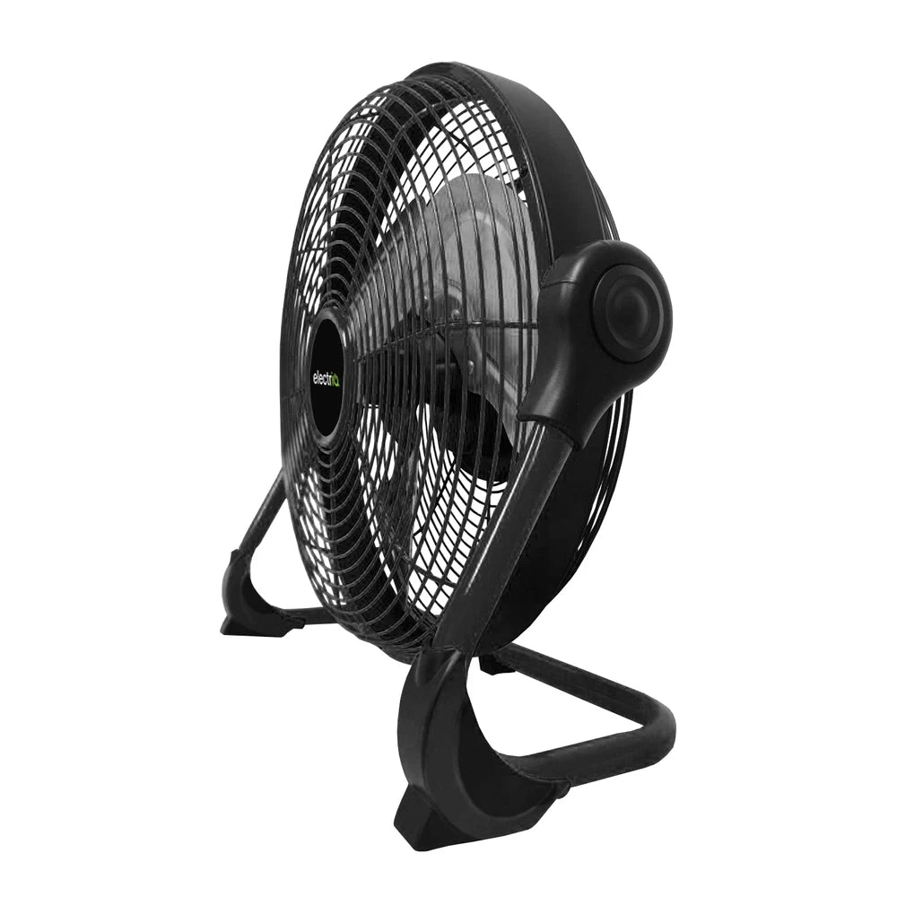 electriQ 12-inch Rechargeable Metal Body Quiet DC Floor Fan - Indoor & Ou ORF12B