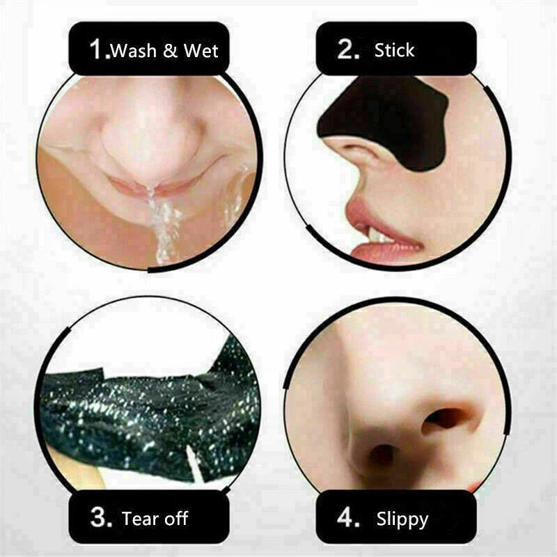 10pcs Nose Pore Strips Blackhead Removal Unclog Pores Smooth Deep Cleansing NEW