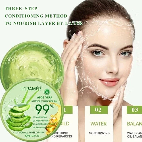 Aloe Vera Soothing Gel 300g Moisturizing Face & Body Refreshing Deep Nourishing