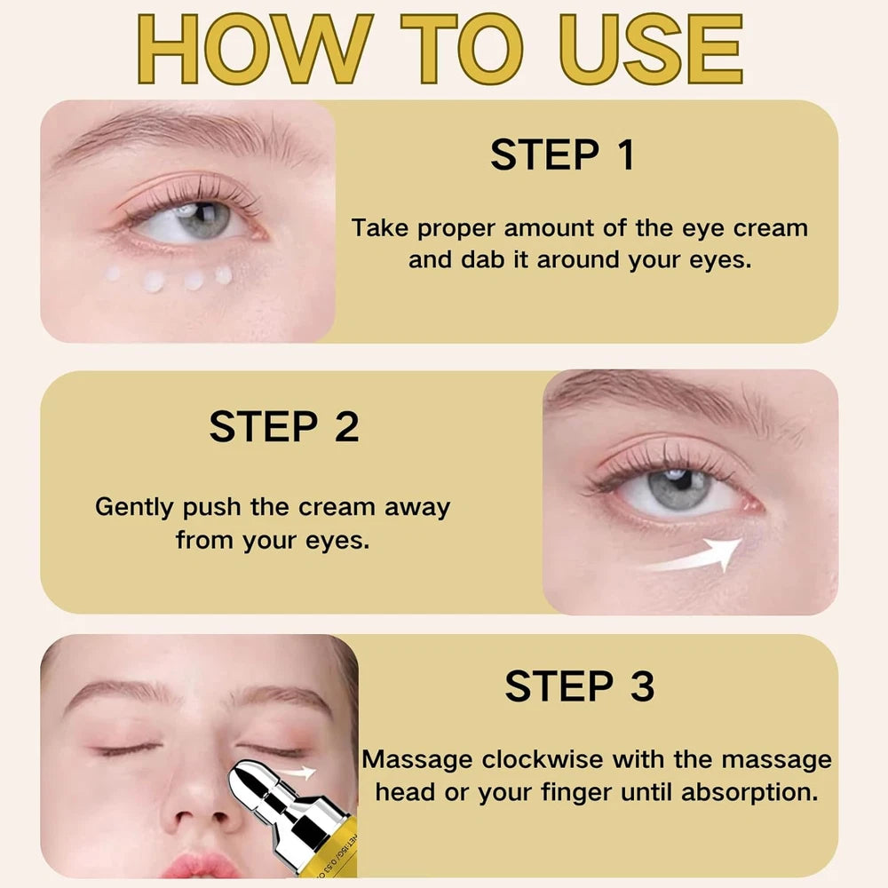 Instant Tightening Eye Cream for Dark Circles & Puffy Eyes - Caffeine Eye Serum,