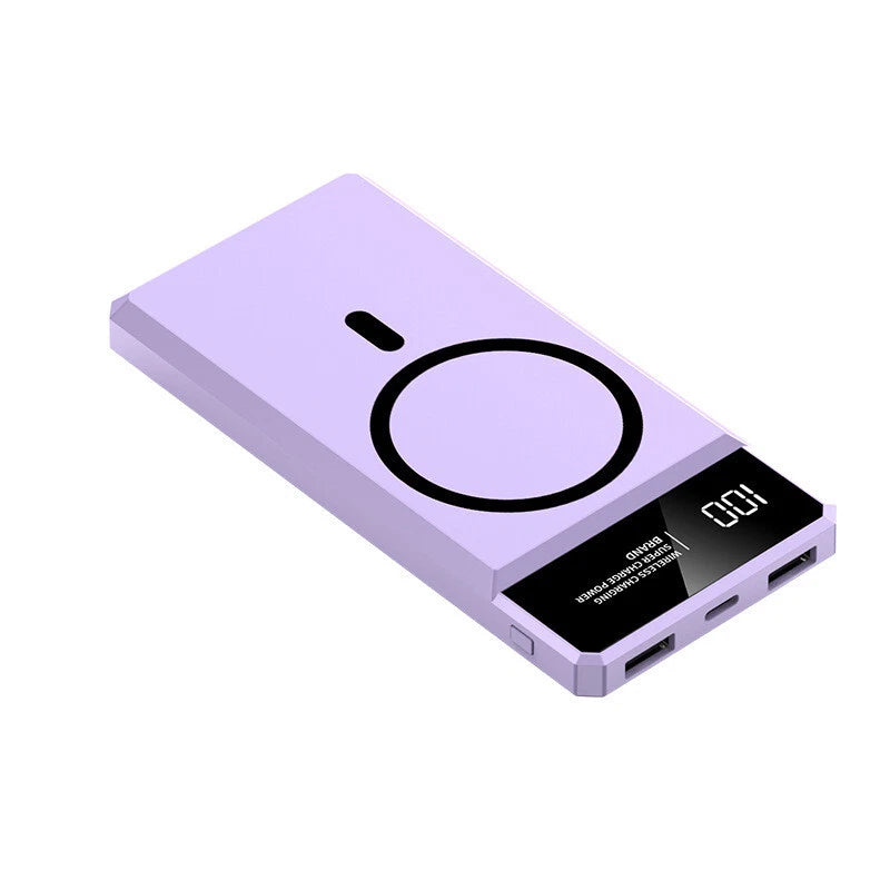 500000mAh Power Bank Magnetic Battery Pack Wireless Charger for iPhone 16/15/14