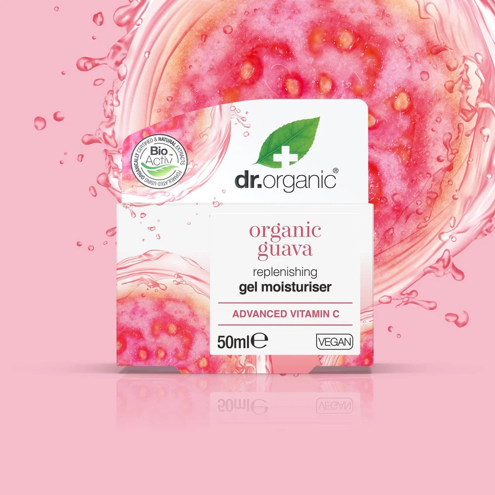 Dr Organic Guava Gel Moisturiser,Vegan,Cruelty-Free,Paraben&SLS-Free,Organic