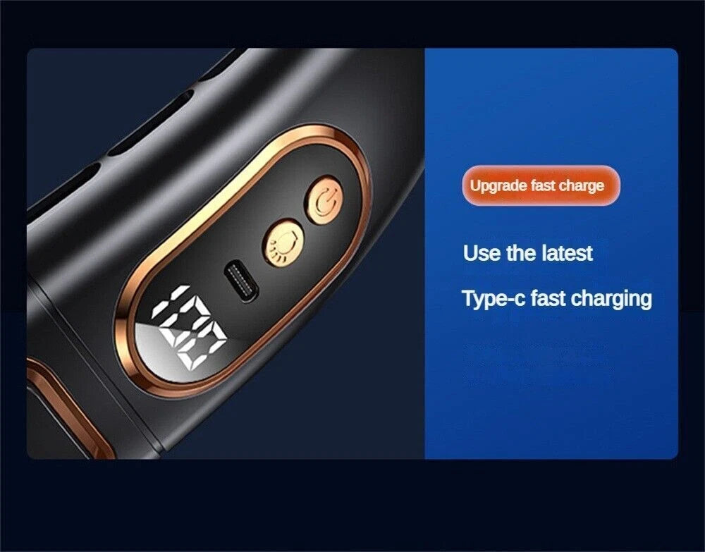 12000mAh Bladeless Lazy Neck Fan Portable USB Rechargeable Mini Hanging Cooler