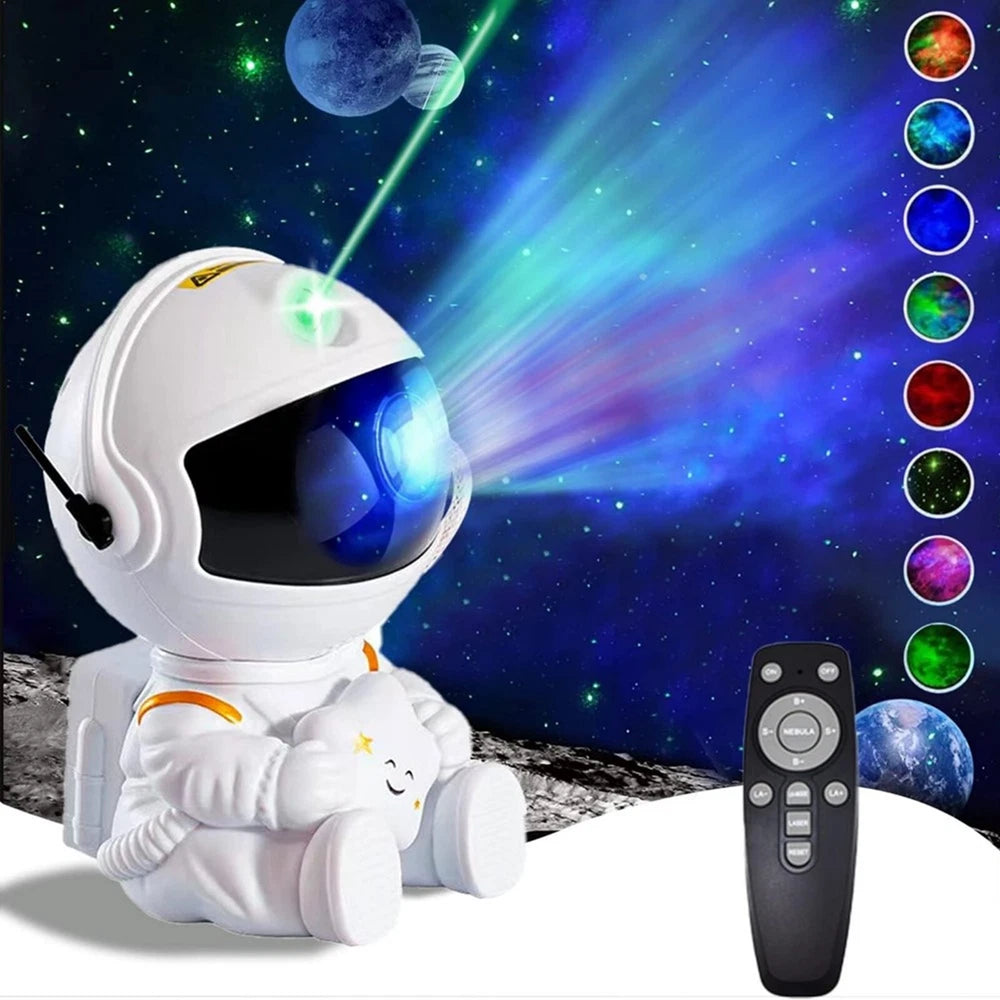 Astronaut Star Space Projector Galaxy Night Light - Starry Nebula Ceiling Lamp