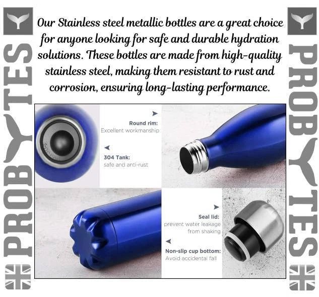 Stainless Steel Water Bottle Double Wall Vacuum Insulated Thermal Flask Sports