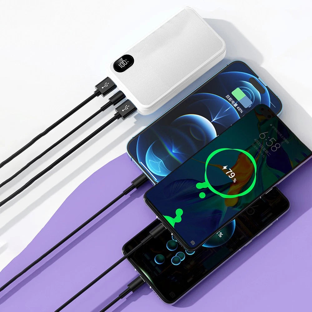 9000000mAh Power Bank Fast Charger Battery Pack Portable 4 USB for Mobile Phone.