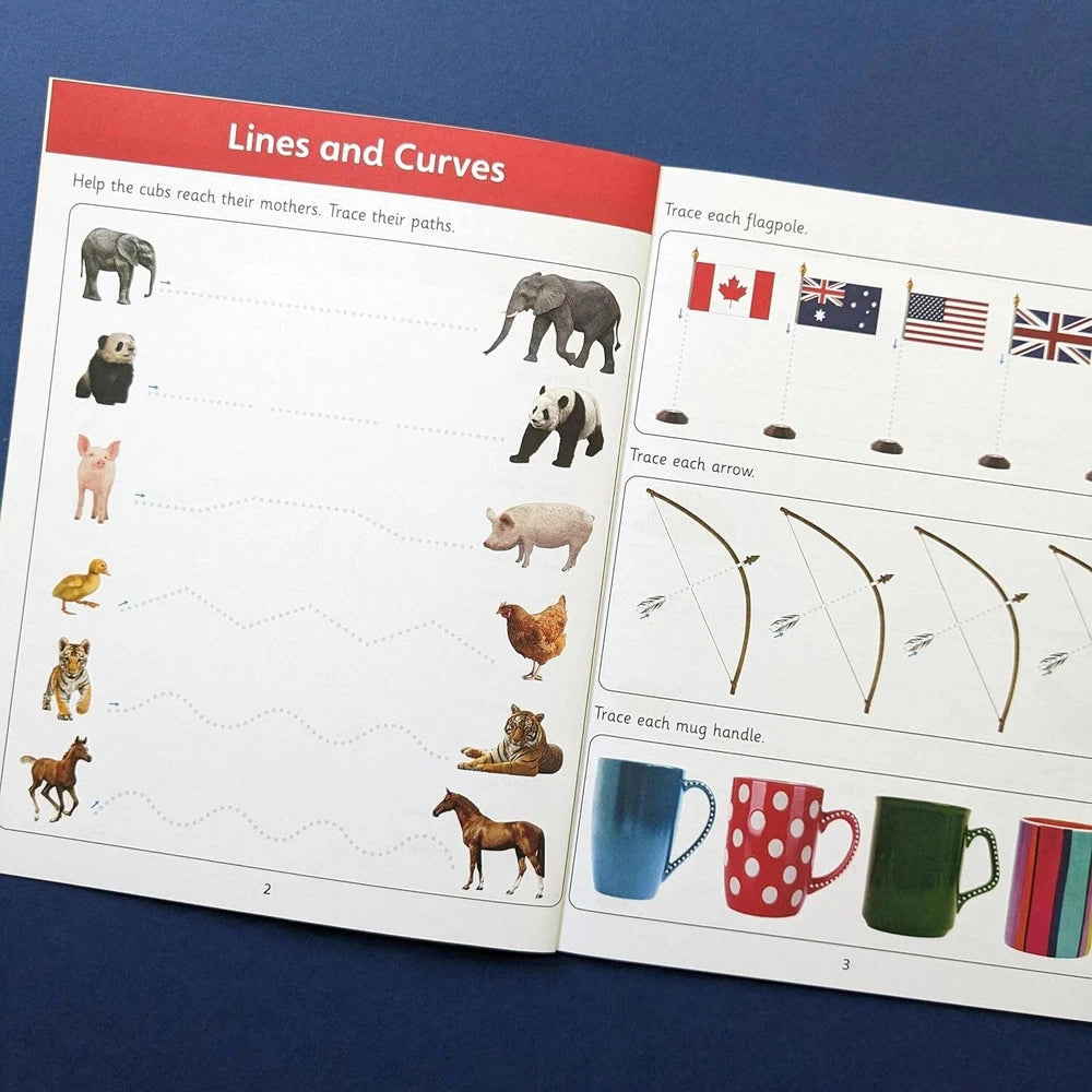 Handwriting Workbook Year 1 Pen Control Practice Ages 5-6 Books Early Learning