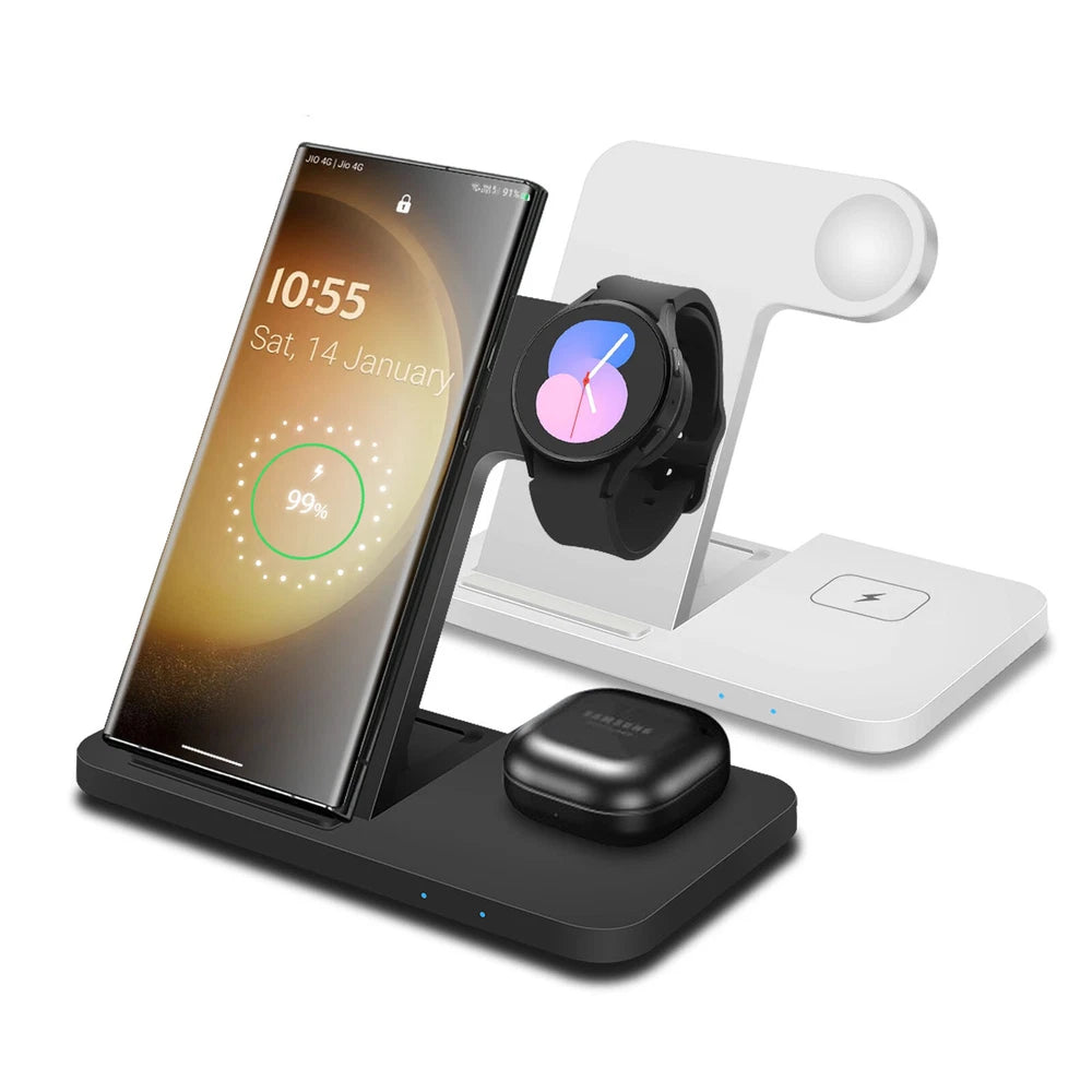 3in1 Wireless Charger Station Dock For Samsung Galaxy Watch 7/6 S25+ S24 Z Flip6