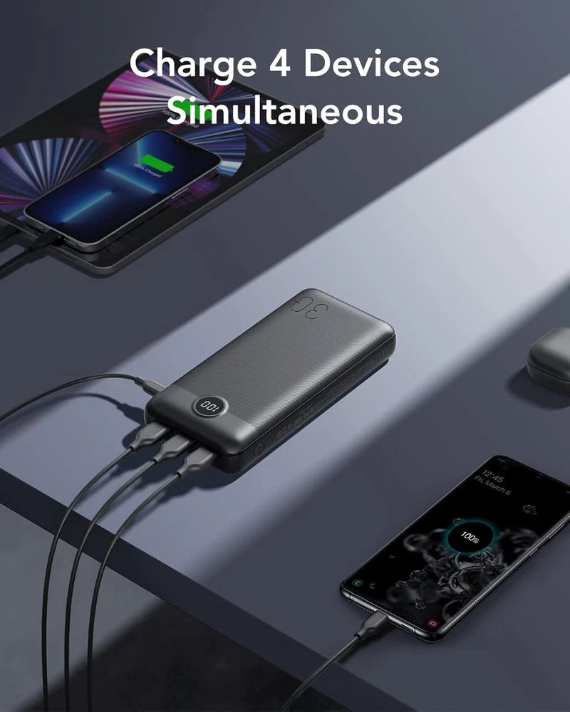 VEGER Power Bank Fast Charging,30000mAh Portable Charger PD 20W USB-C