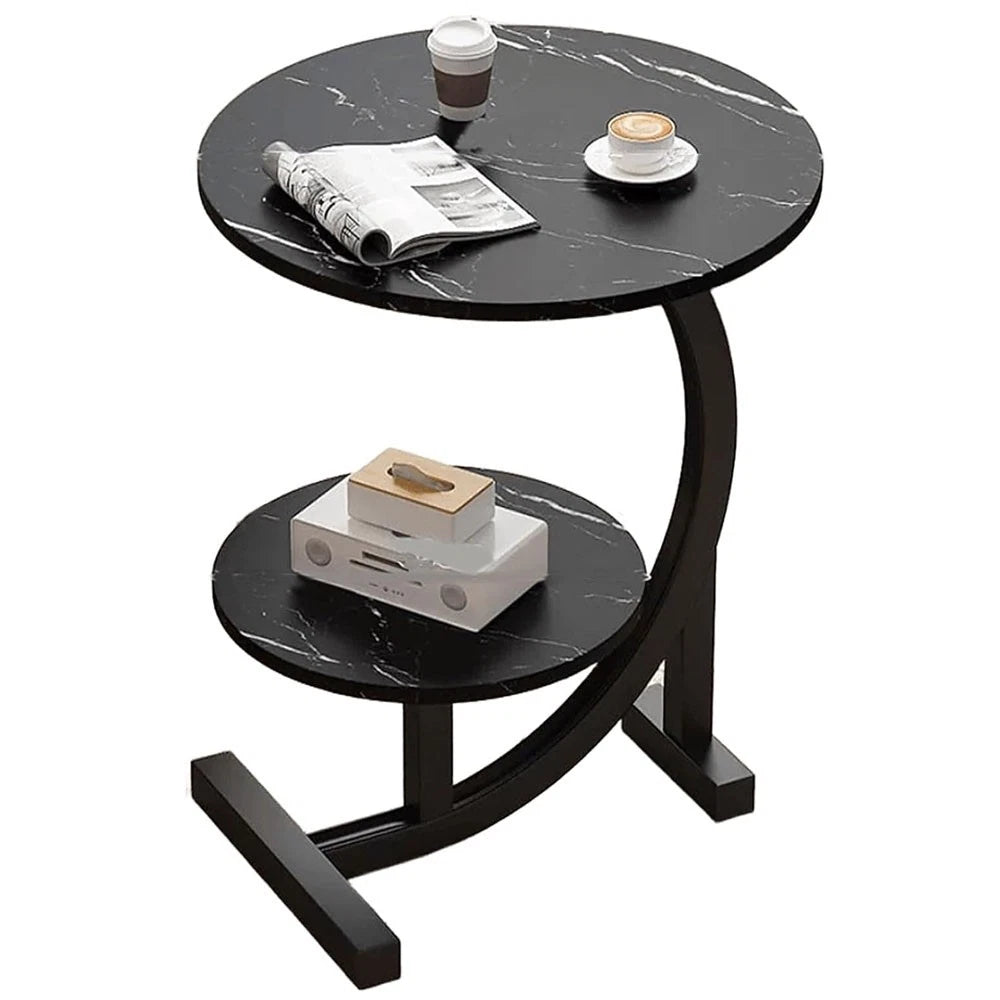 C-SHAPED COMPACT SOFA SIDE END TABLE COFFEE LAPTOP TABLE LIVING ROOM BEDROOM UK