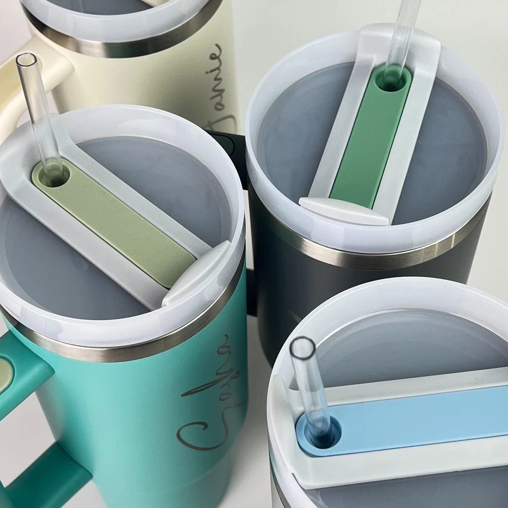 Personalised Name Engraved Double Walled Insulated Cup Tumbler Travel Mug - 40oz