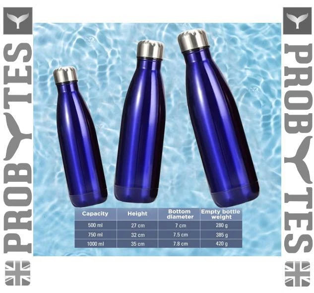Stainless Steel Water Bottle Double Wall Vacuum Insulated Thermal Flask Sports