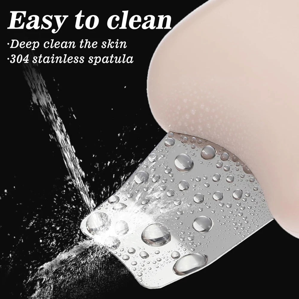 Skin Spatula Facial Cleaner Blackhead Removal Smooth Cleansing Scrubber Pores UK
