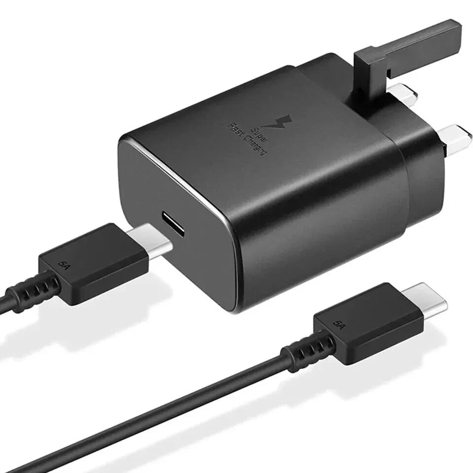 45W Super Fast Charger Adapter Plug USB-C Type C For Samsung and Iphone UK