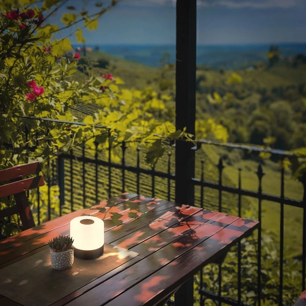 Mini LED Table Lamp Desk Light Rechargeable Battery Dimmable IP44 Touch