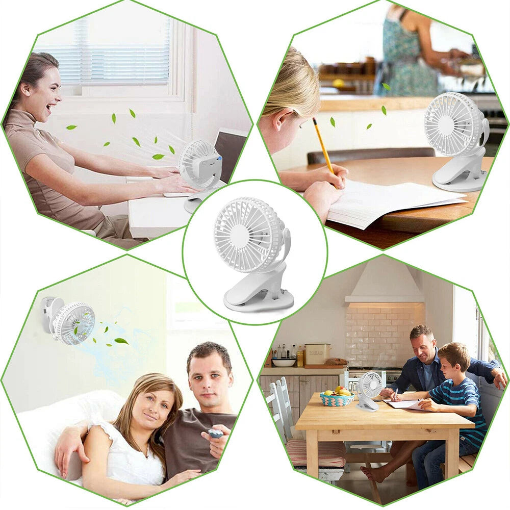 Neck Fan USB Portable Neck Fan Rechargeable Portable Cooler Neckband Bladeless~