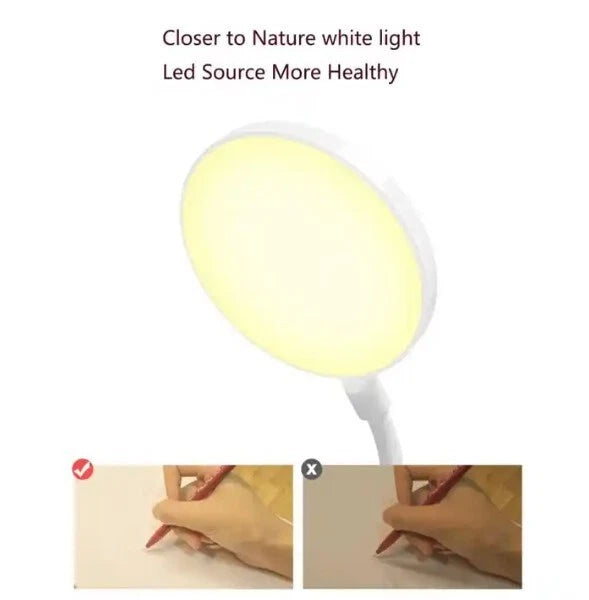 LED USB Rechargeable Clamp Clip On Flexible Desk Light Bed Read Table Night Lamp