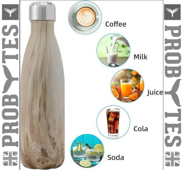 Stainless Steel Water Bottle Double Walled Vacuum Insulated Thermal Flask Sports