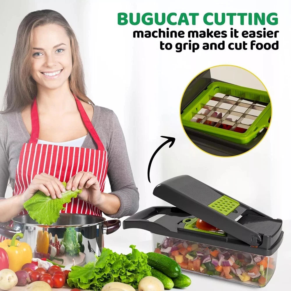 Vegetable Chopper Salad Fruit Vegetable Food Chopper Slicer Cutter Dicer Kitchen