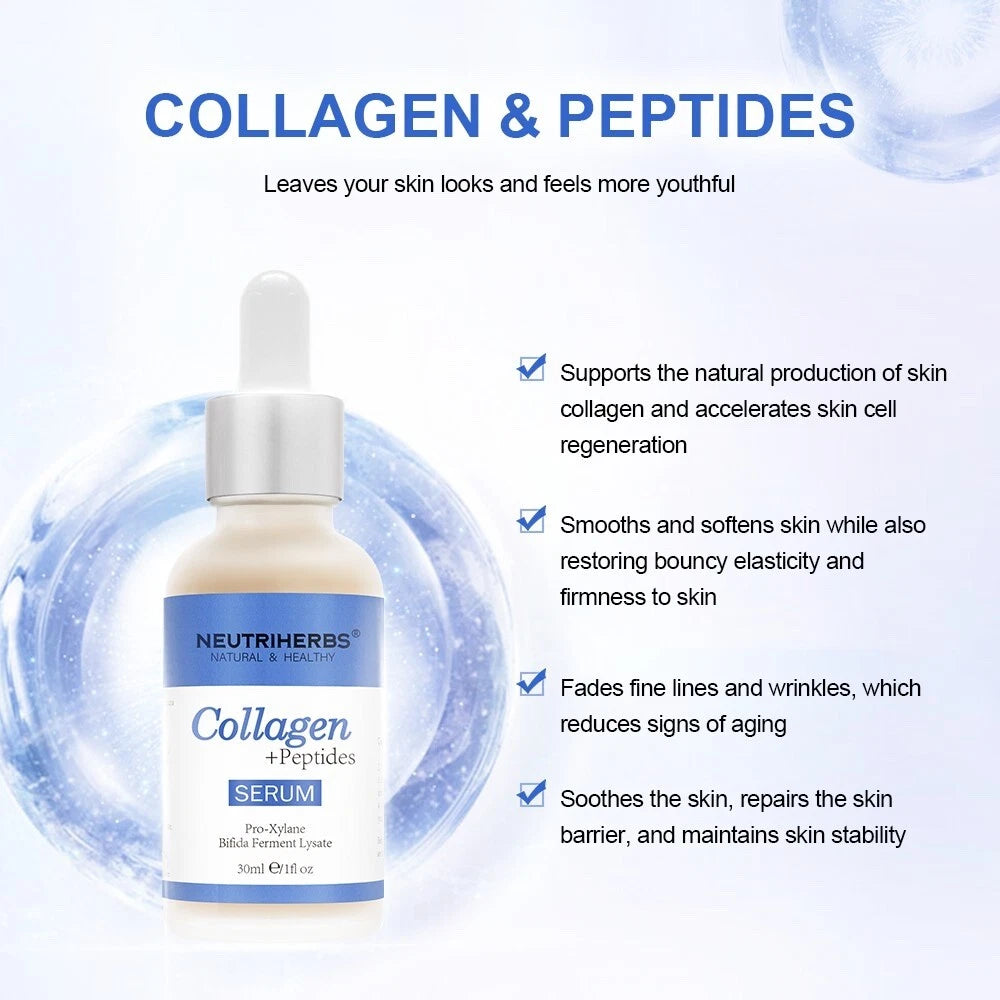 ADVANCED COLLAGEN PEPTIDE SERUM FOR SKIN BOOSTER, ANTI AGING AND FIRMING 30ML