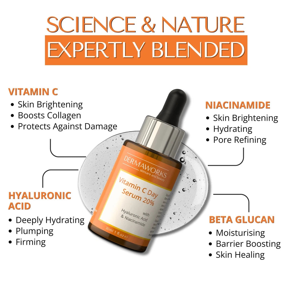 HIGH STRENGTH ANTI AGING VITAMIN C SERUM  for Face + Hyaluronic Acid Niacinamide
