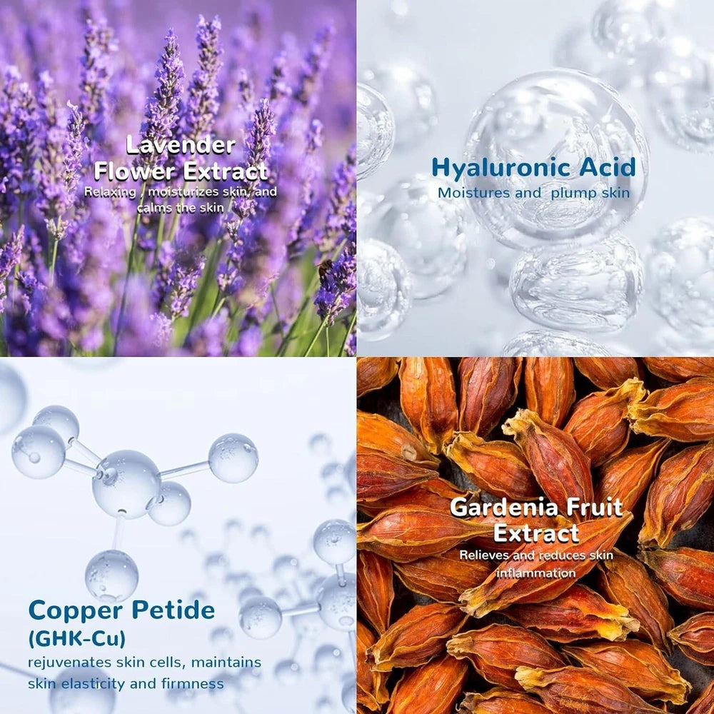 Copper Peptides Serum for Face - Ghk-Cu anti Aging Face Serum with Hyalu