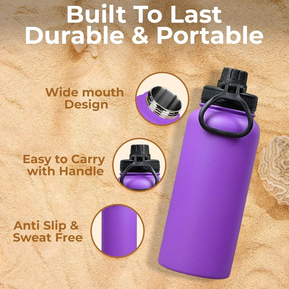 Vacuum Insulated Flask Stainless Steel Water Bottle  Leak-Proof & BPA-Free mug