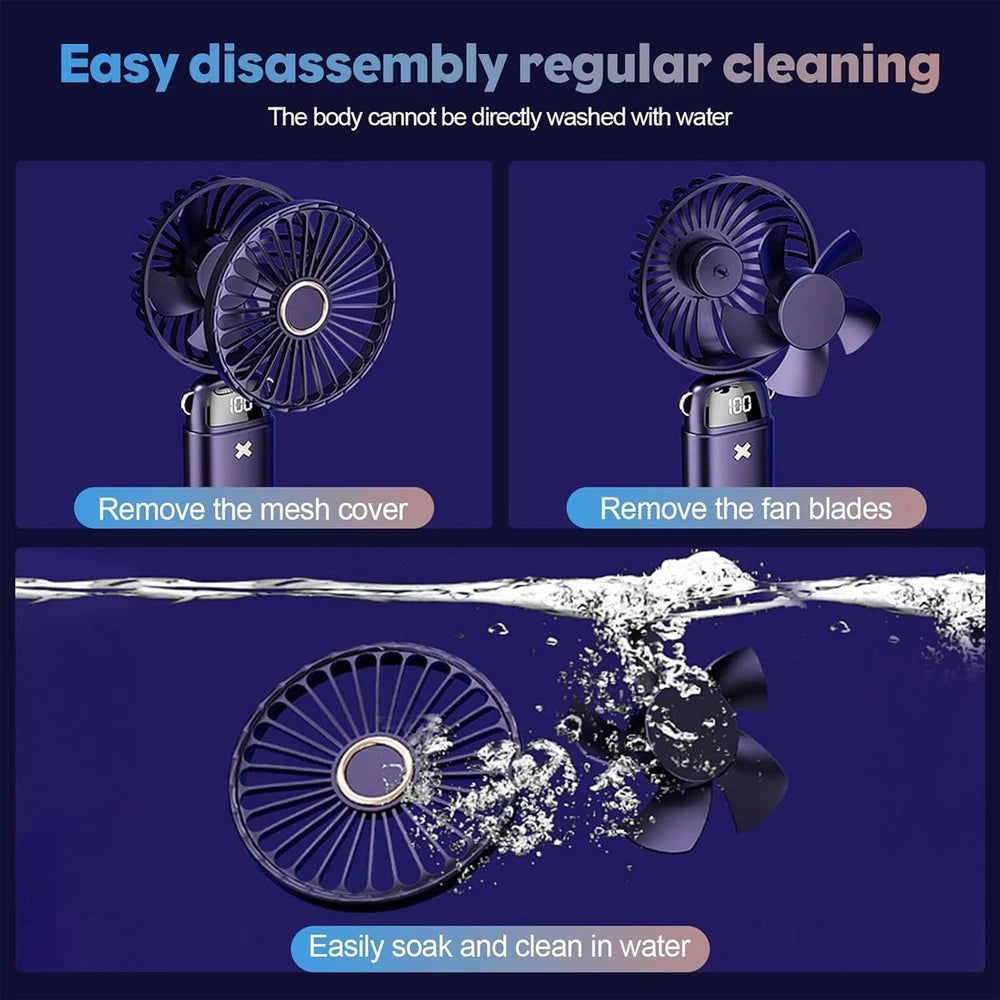 Neck Fan USB Portable Neck Fan Rechargeable Portable Cooler Neckband Bladeless~