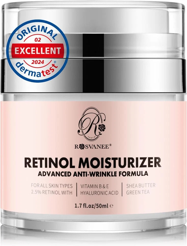 ROSVANEE Retinol Moisturizer Dermatologist Tested anti Aging Cream for Face