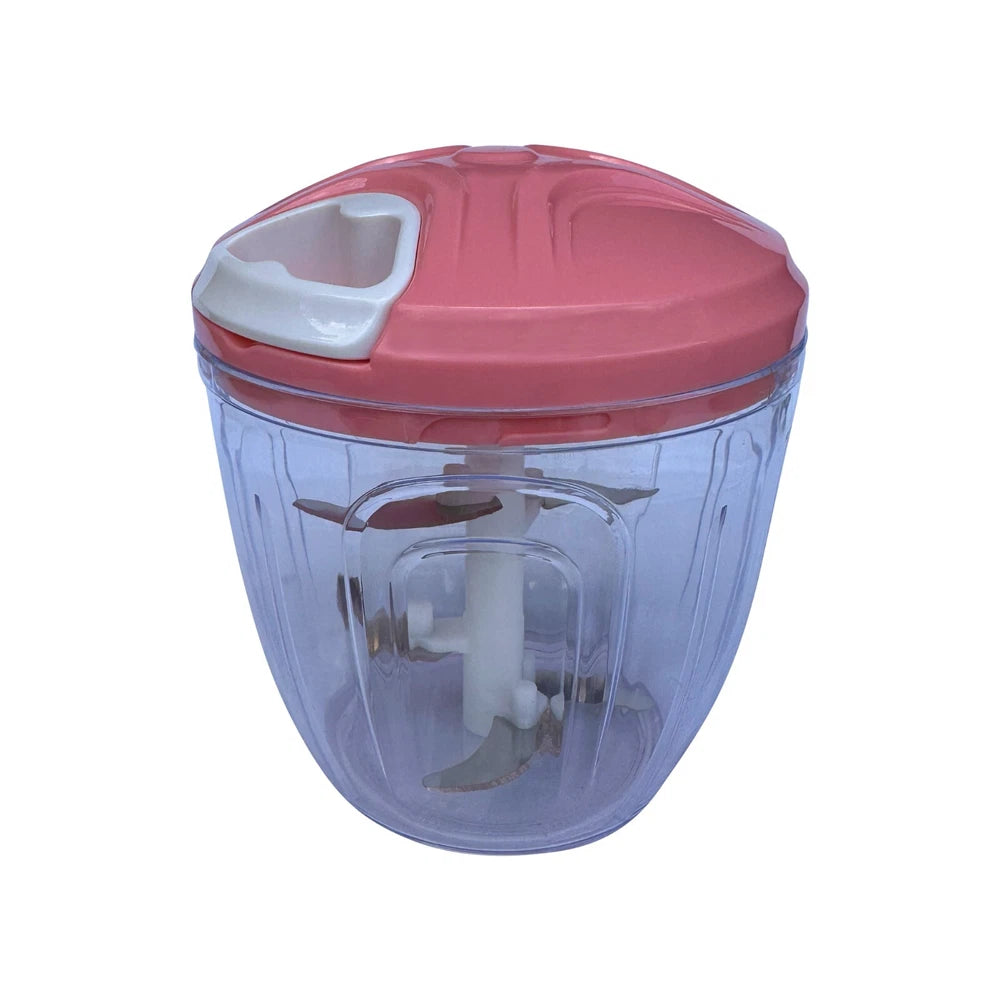 Vegetable Chopper Manual Pull Rope Vegetable Cutter Food Hand Held Dicer Slicer