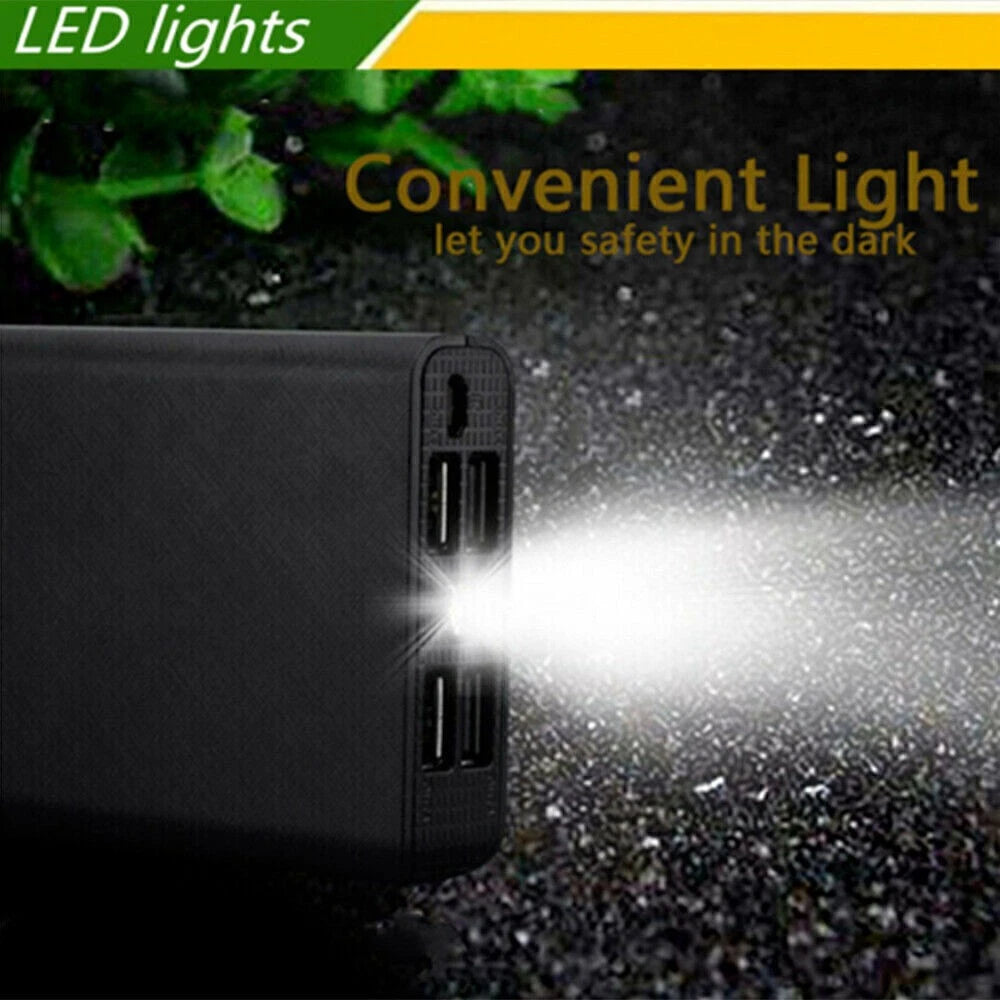 9000000mAh Power Bank Fast Charger Battery Pack Portable 4 USB for Mobile Phone.