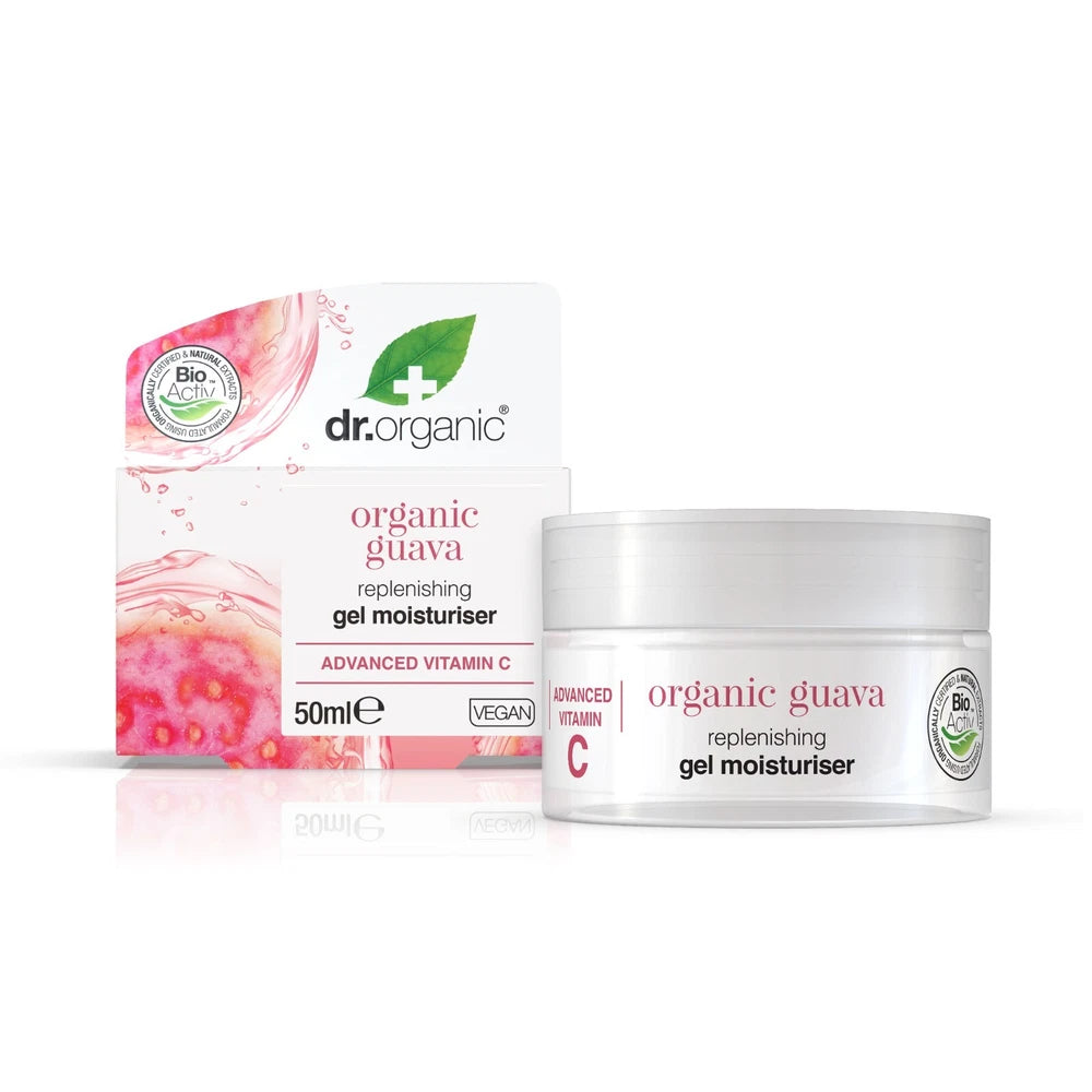 Dr Organic Guava Gel Moisturiser,Vegan,Cruelty-Free,Paraben&SLS-Free,Organic